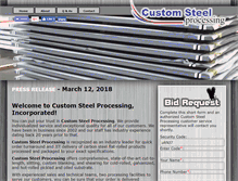 Tablet Screenshot of customsteelpro.com